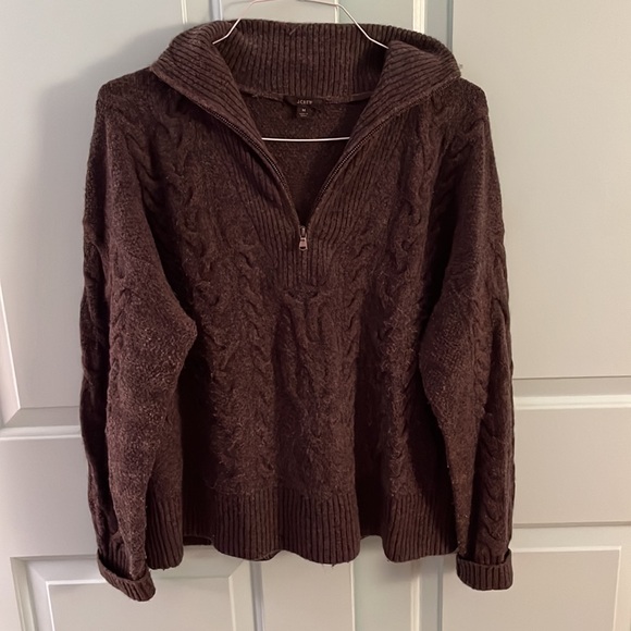 J.Crew Cable-knit half-zip sweater in Supersoft yarn - Picture 2 of 6